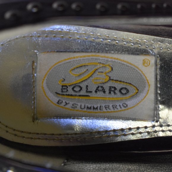 Purple Bolaro Heels with Silver Stud Detail Size 8 - Picture 8 of 13